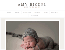 Tablet Screenshot of amybickelphotography.com